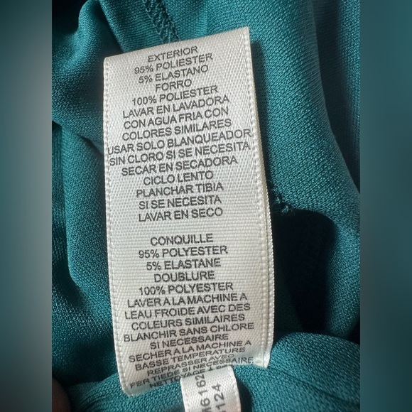 Eliza J Women’s Teal Floral Round Neck Dress, Size 6 - Picture 6 of 6